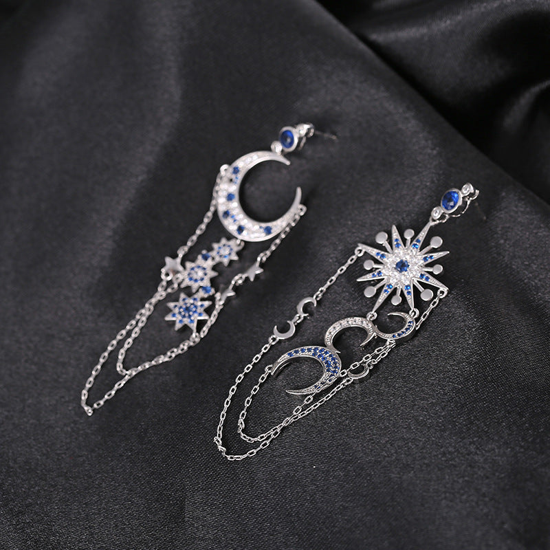 "Star + Moon" - Dangle Earrings