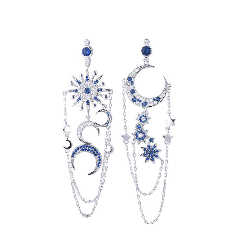 "Star + Moon" - Dangle Earrings