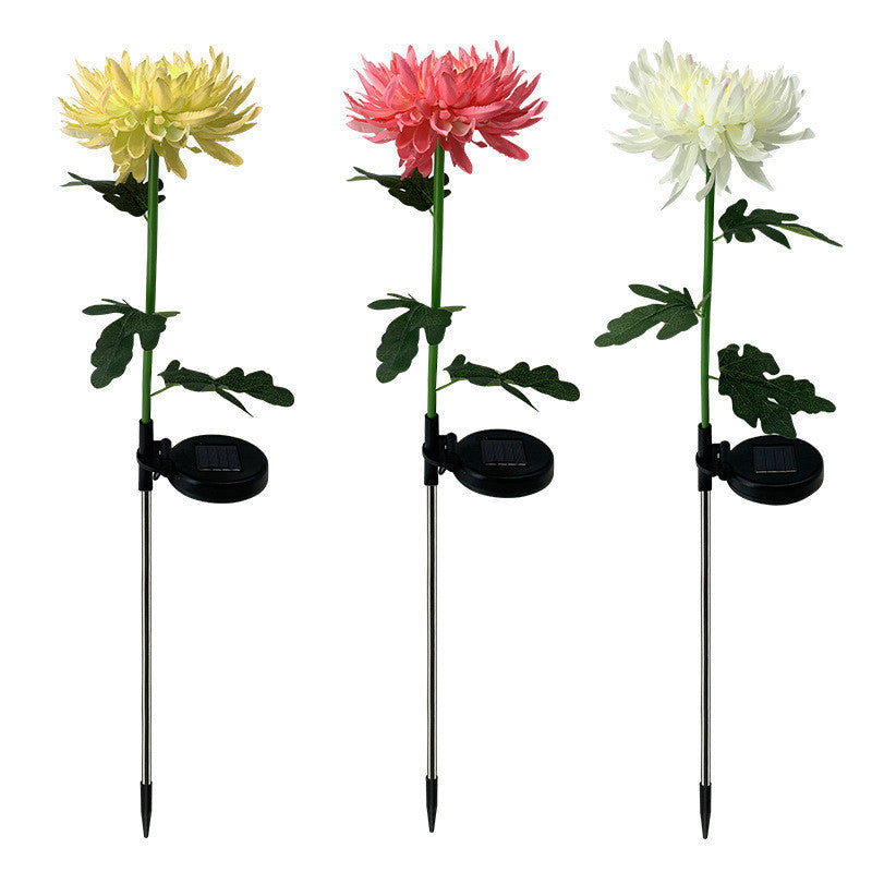 Solar LED Artificial Flower for Landscaping