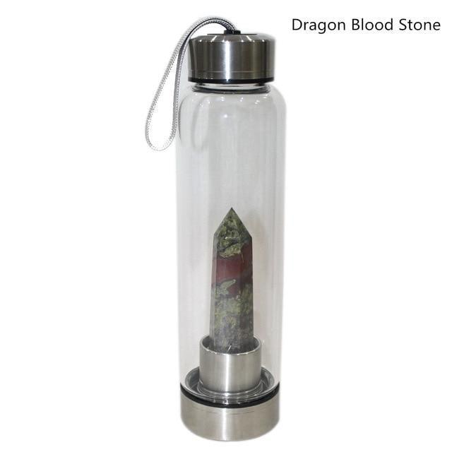 "Natural Crystal Pillar Energy" - Glass Tumbler