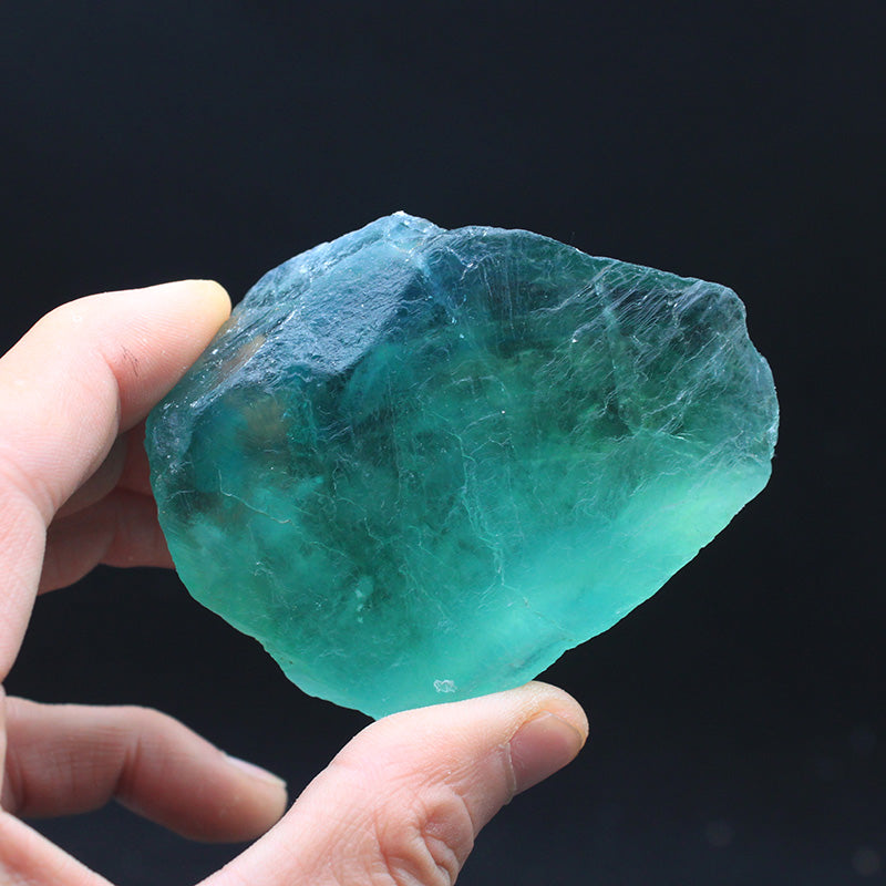 Natural Green Brazilian Fluorite Mineral Crystal