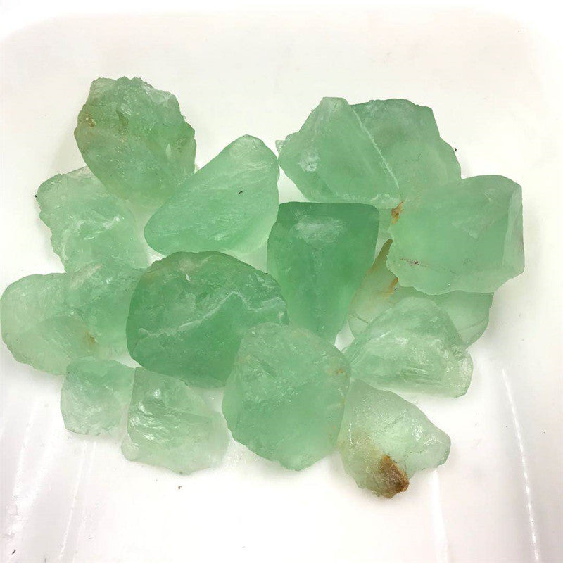 Natural Green Brazilian Fluorite Mineral Crystal