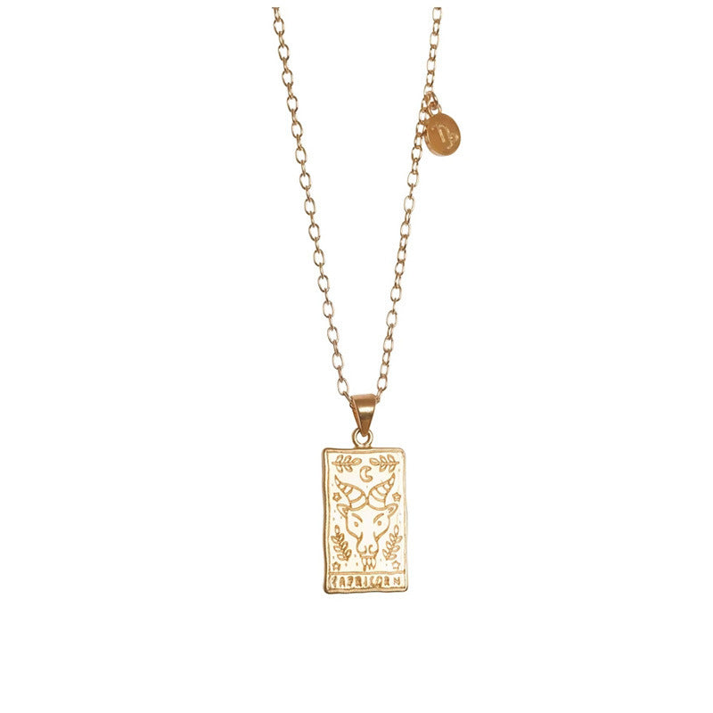 Tarot Constellation Clavicle Chain Necklace