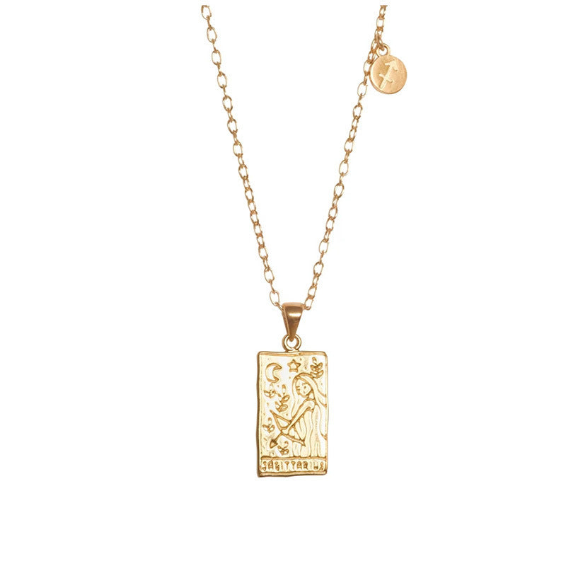 Tarot Constellation Clavicle Chain Necklace