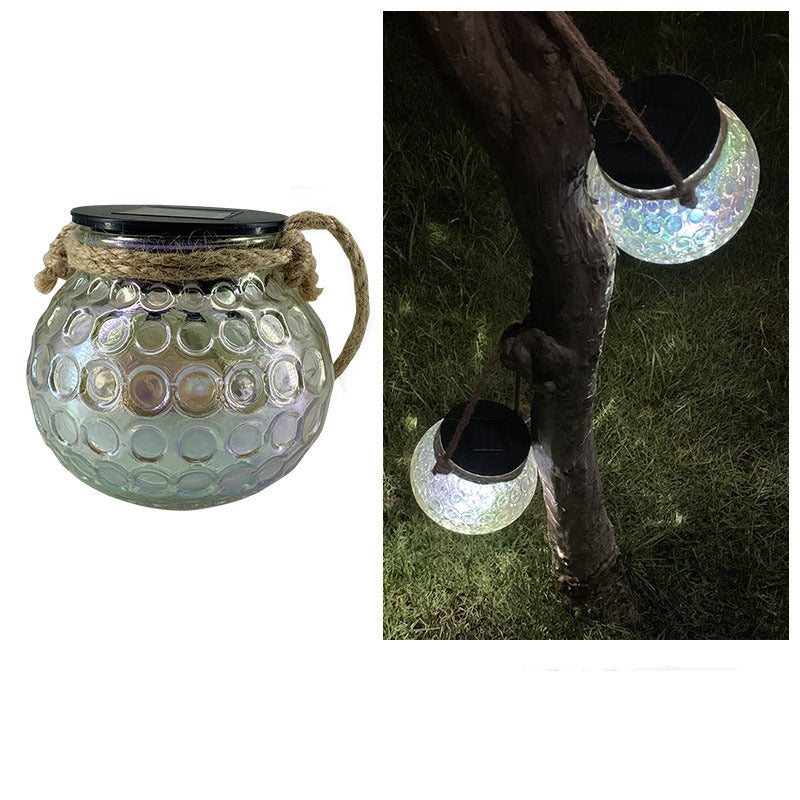 Iridescent Hanging Solar Lantern for Garden - Waterproof