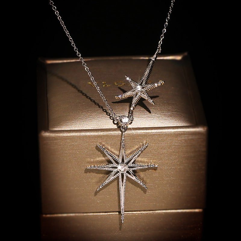 "Wishing Stars" - Clavicle Chain Necklace