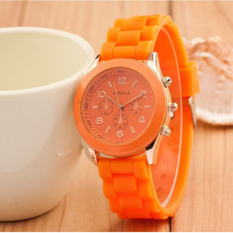 Geneva Jelly Silicone Quartz Watch