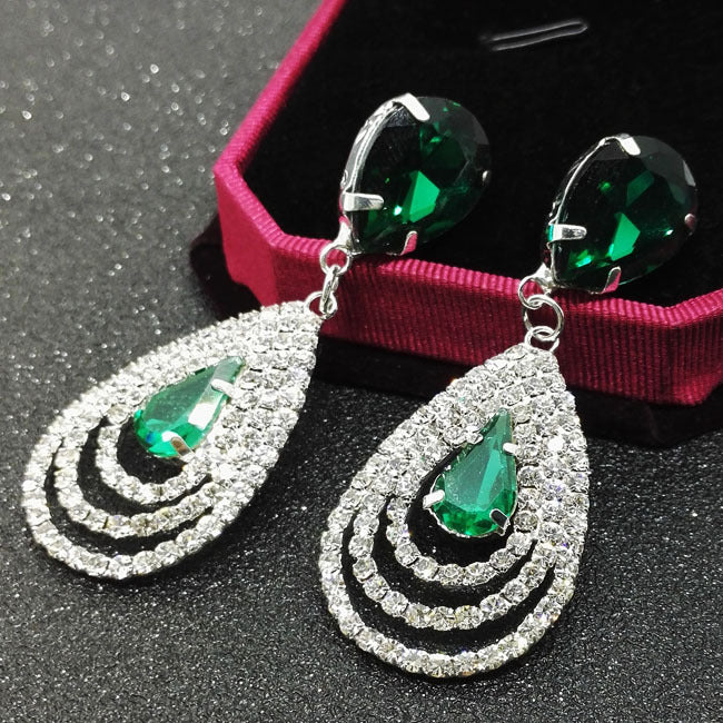 Evening Crystal Drop Earrings