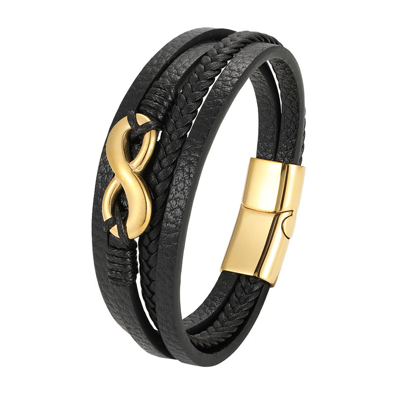 Multi-Layer Leather Rope Bracelet