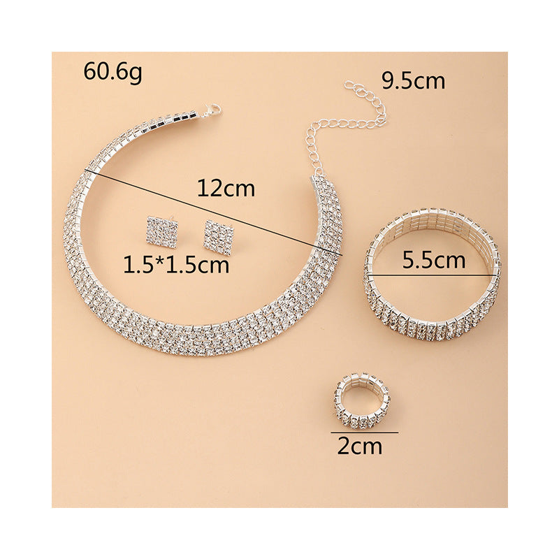 "Miss. Monroe" -  Rhinestone Jewelry Set