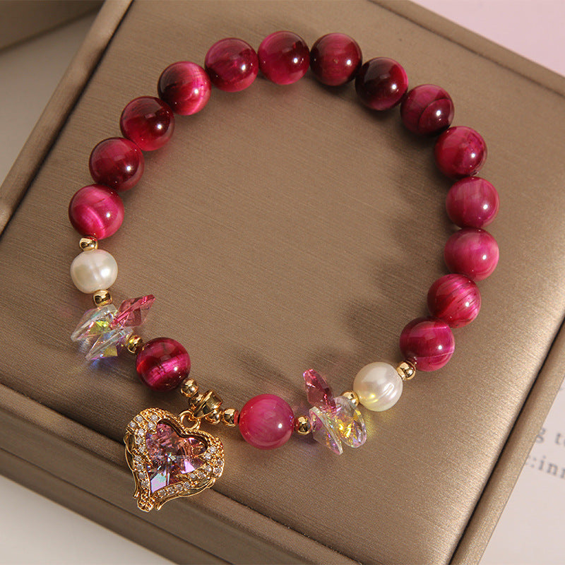 "Tiger's Eye" - Handcrafted Crystal Bracelet