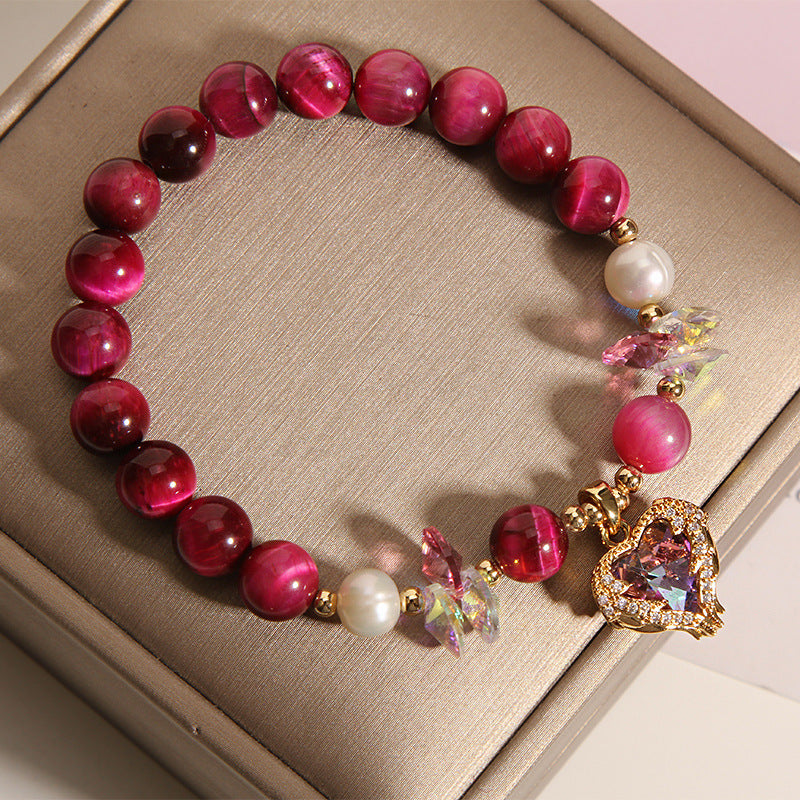 "Tiger's Eye" - Handcrafted Crystal Bracelet