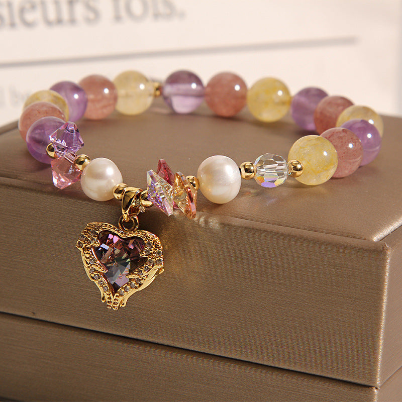 "Tiger's Eye" - Handcrafted Crystal Bracelet