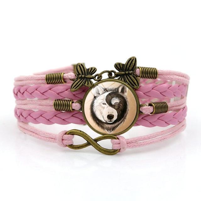 Vintage Wolf Yin Yang Bracelets
