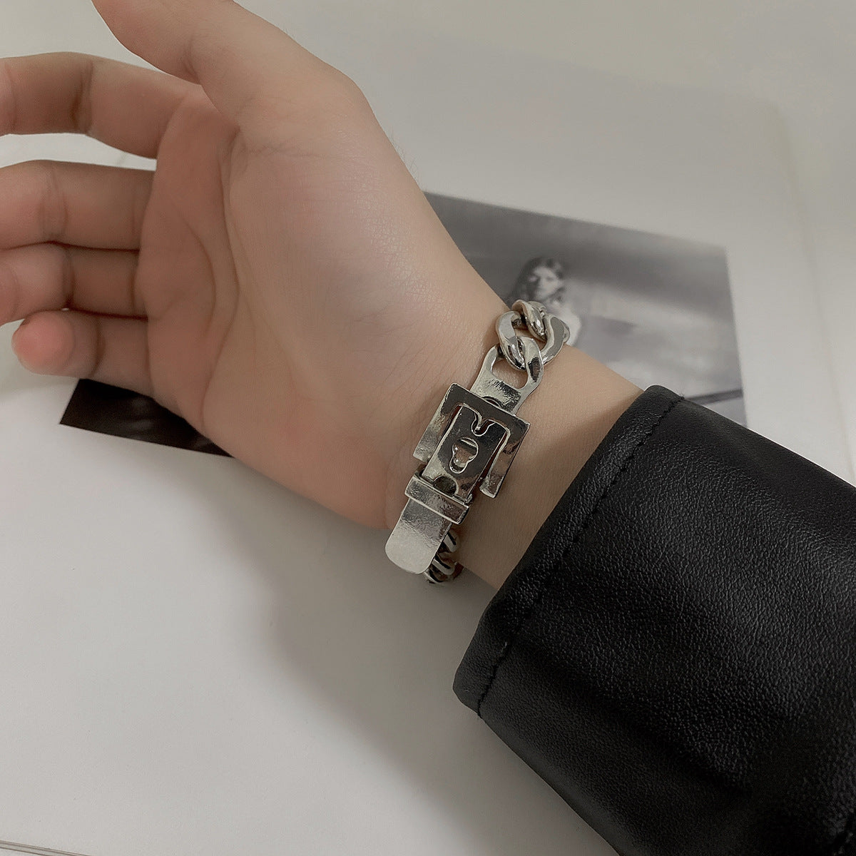 Cold Wind Strap Chain Bracelet/Necklace