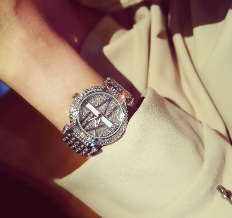 "Bee Elegant" - Water Resistant Stainless Steel Diamond Watch