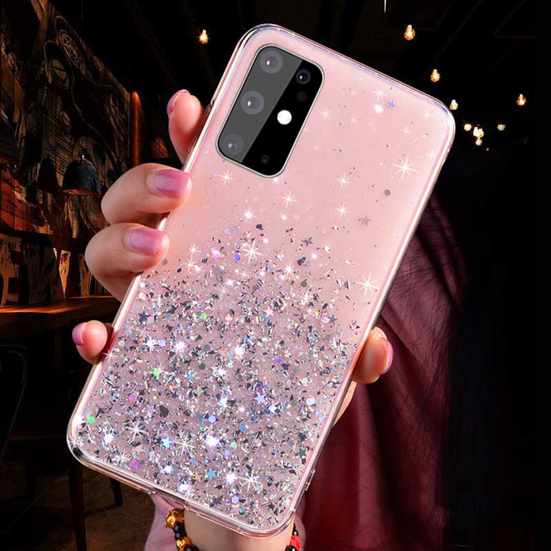 Dazzling Stardust Phone Case - Galaxy A10/M10S, A20E, A20, A30, A50/A50S/A30S, A6/M40, A60, A6P/J8 2018, A7 2018,A8P 2018, A9 2018, M30/A40S,S10, S10 Plus, S20, S20 Plus, S20 Ultra, S8, S8 Plus, S9, S9 Plus