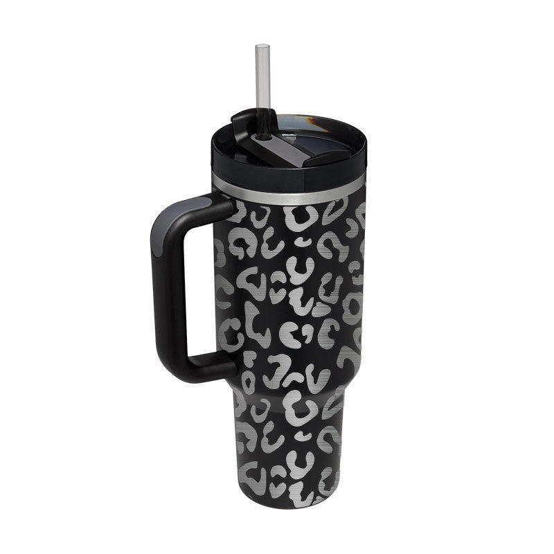 "Hydrate in Style" -  40 oz. Spill-proof Insulated Tumbler With Straw