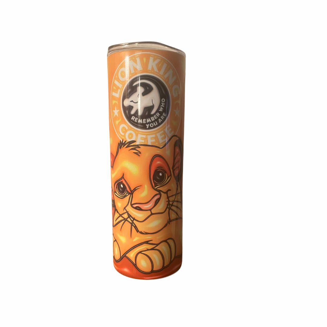 "Lion King Bucks" - 20 oz. Skinny Stainless Steel Tumbler