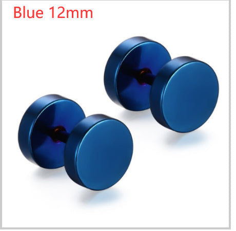 8MM Stainless Steel Barbell Earrings