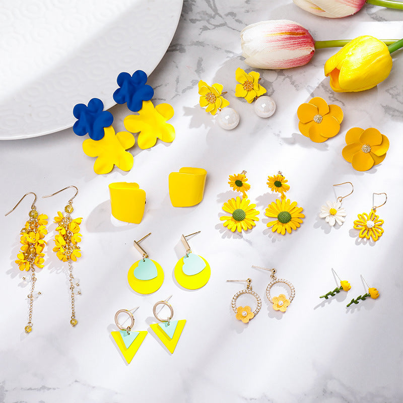 "Days of the Sun" - Handmade Tassel Earrings