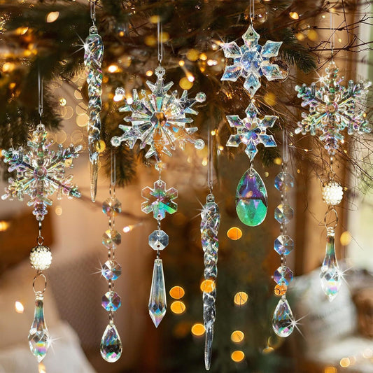 Crystal Snowflake Ornaments