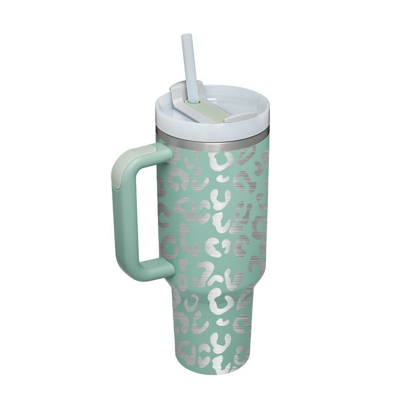 "Hydrate in Style" -  40 oz. Spill-proof Insulated Tumbler With Straw