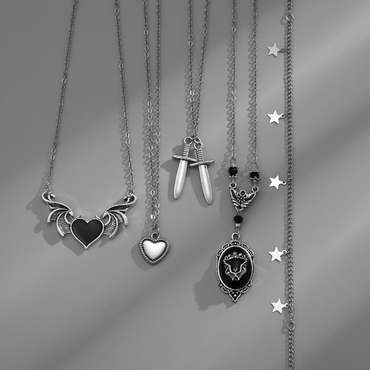 Goth Queen Snake Bone Necklaces