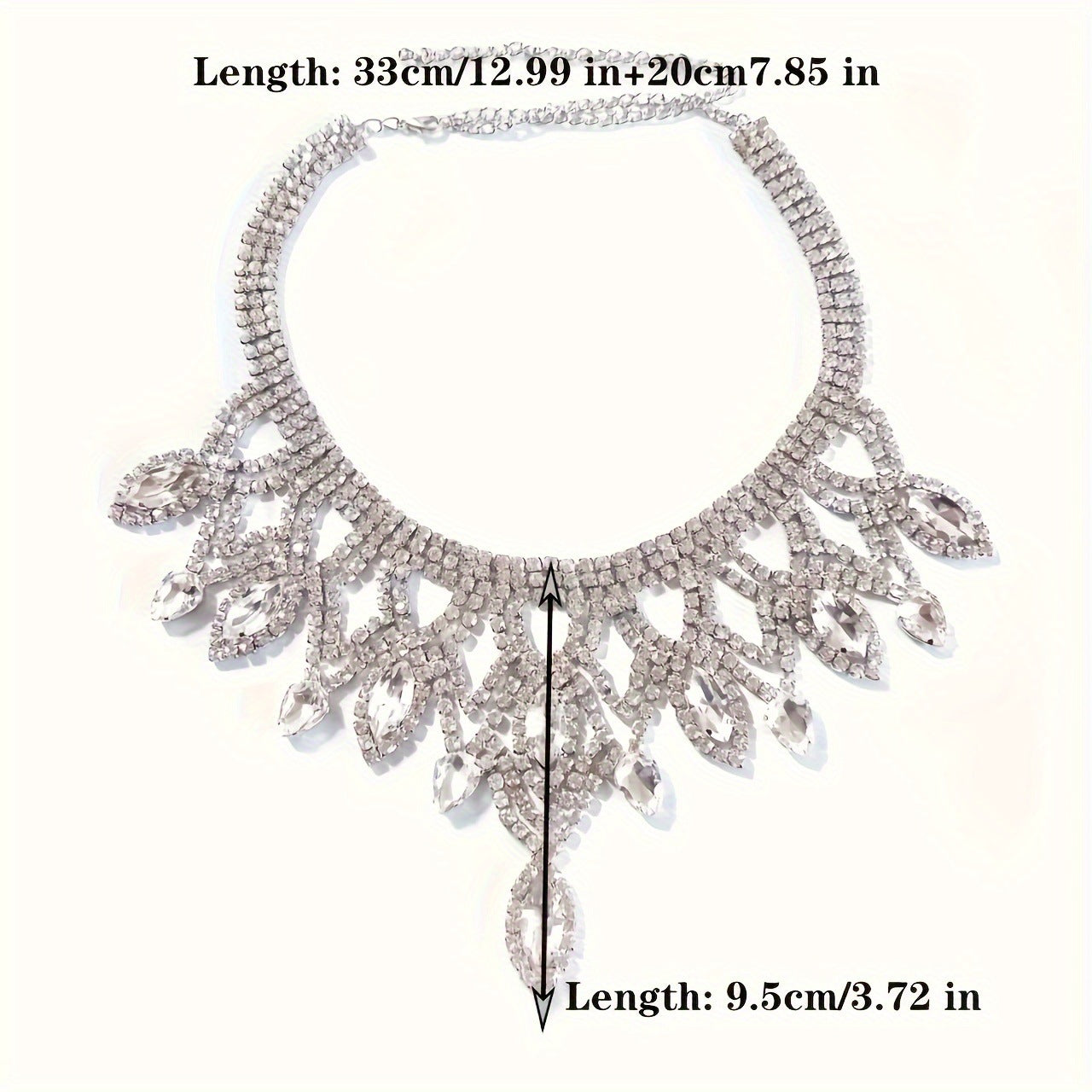 Luxury Rhinestone Statement Necklace