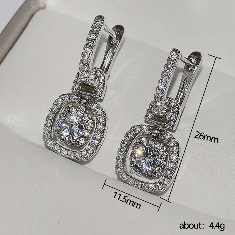 "Shining Elegance" - Zircon Earrings