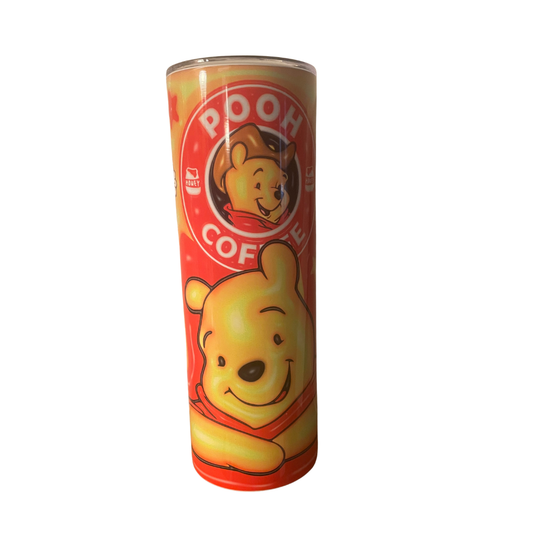 "Poohbucks" - 20 oz. Skinny Stainless Steel Tumbler
