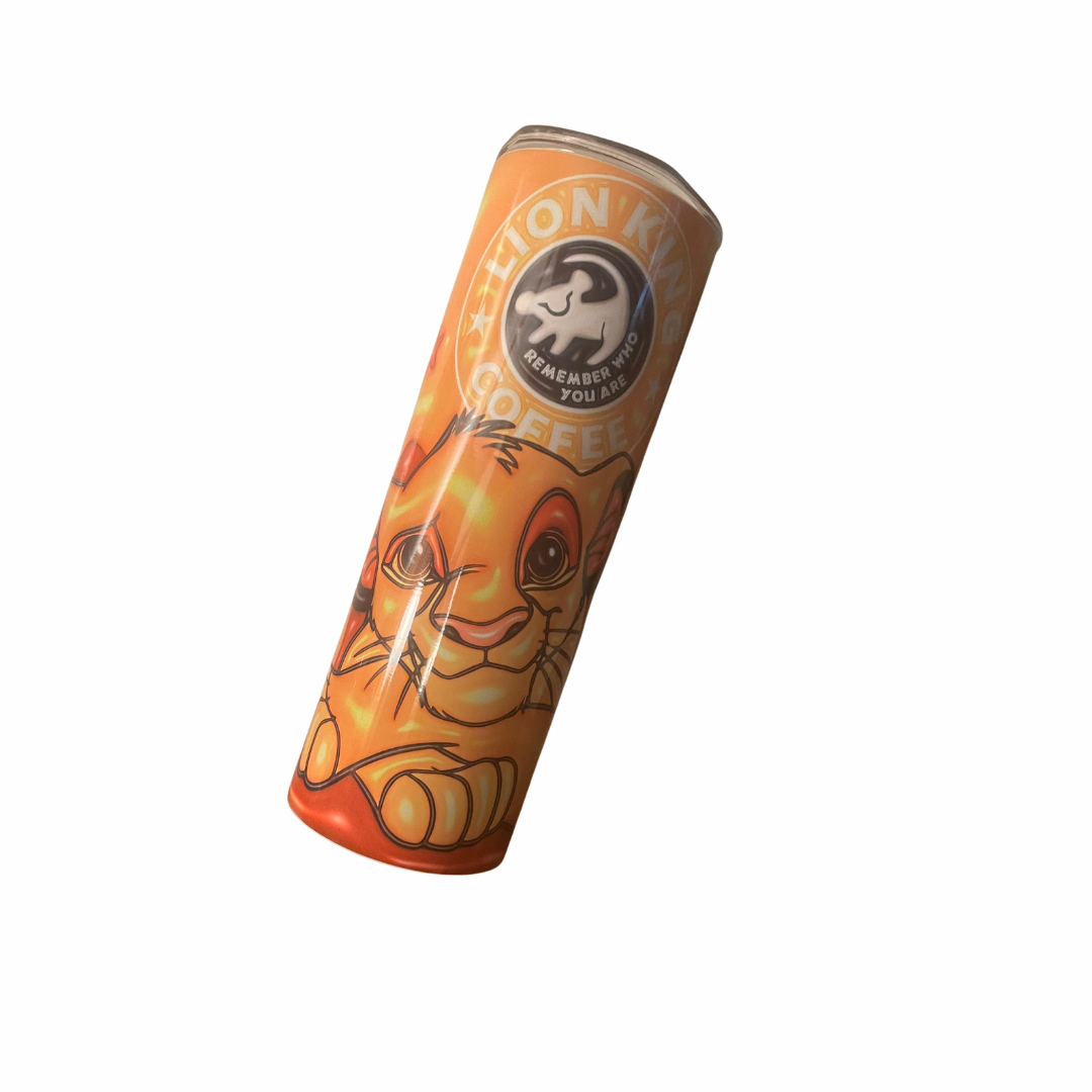 "Lion King Bucks" - 20 oz. Skinny Stainless Steel Tumbler