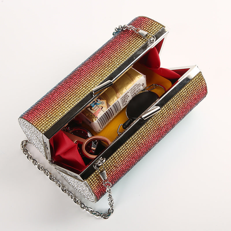 Rhinestone Rainbow Evening Bag