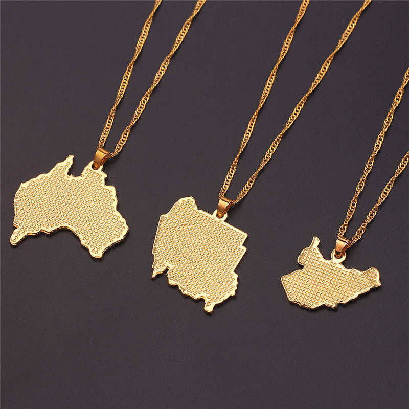 International Flag Pendant Necklace