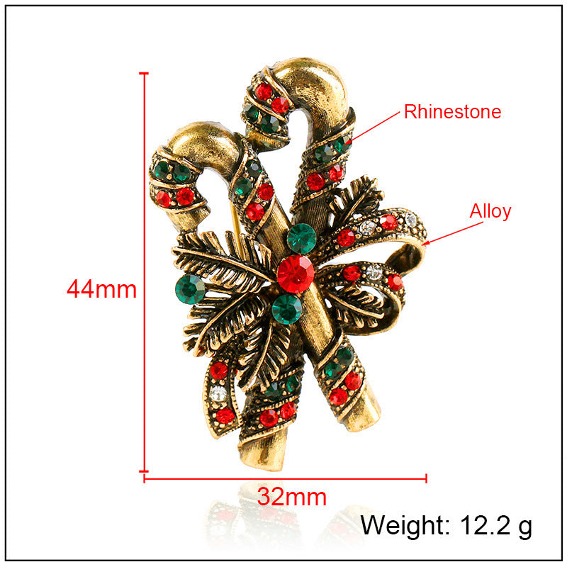 "Deck the Halls" - Metal Brooch