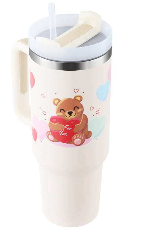 "Hydrate in Style" -  40 oz. Spill-proof Insulated Tumbler With Straw