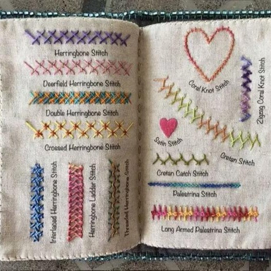 DIY Embroidery Linen Book