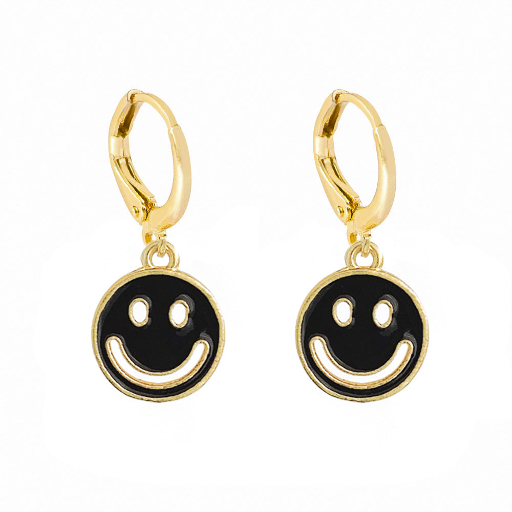 Hollow Smiley Face Earrings