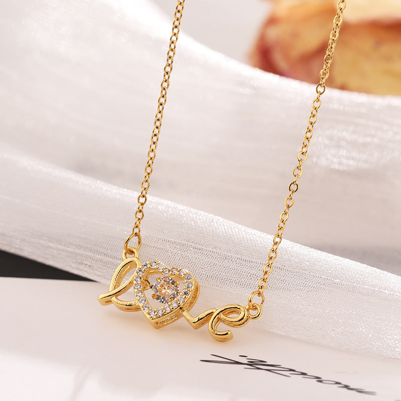 "Love is Gold" - Titanium Steel Necklace