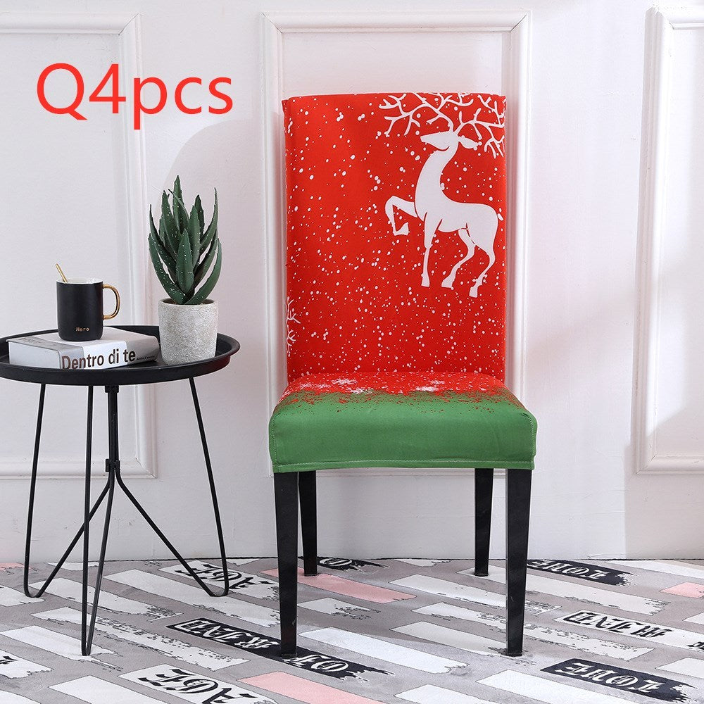 Universal Elastic Christmas Chair Cover
