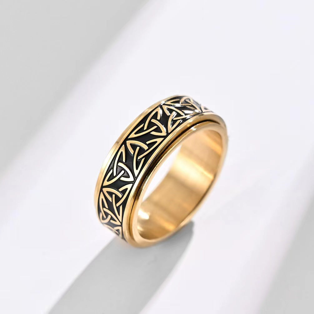 Celtic Titanium Steel Ring