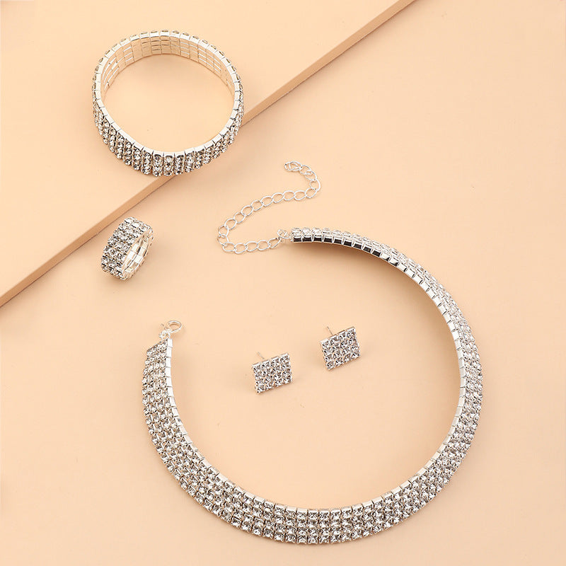 "Miss. Monroe" -  Rhinestone Jewelry Set
