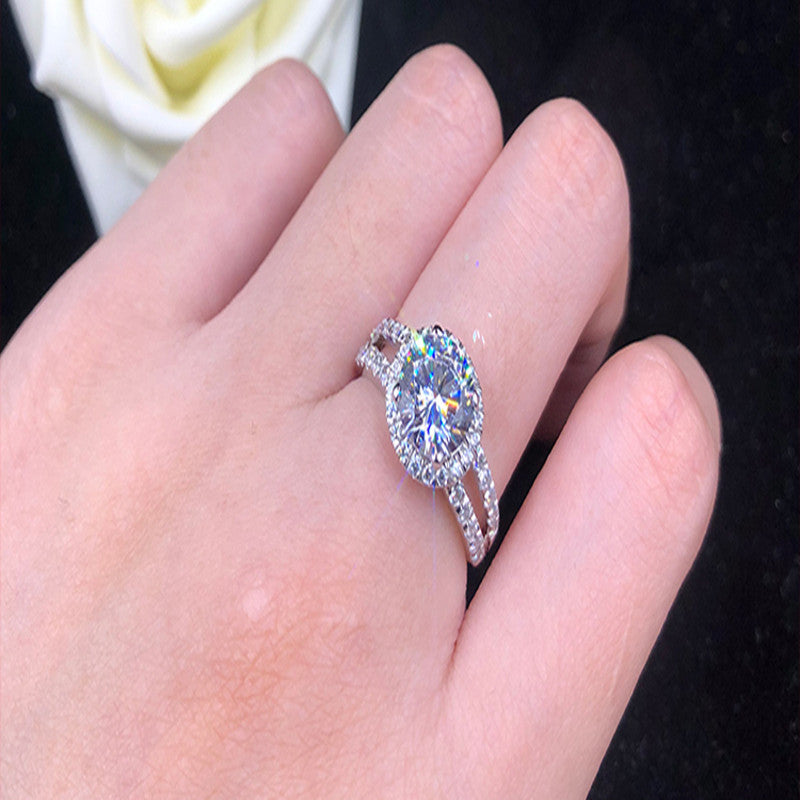 "Cherished Forever" - Sterling Silver Ring with Gems