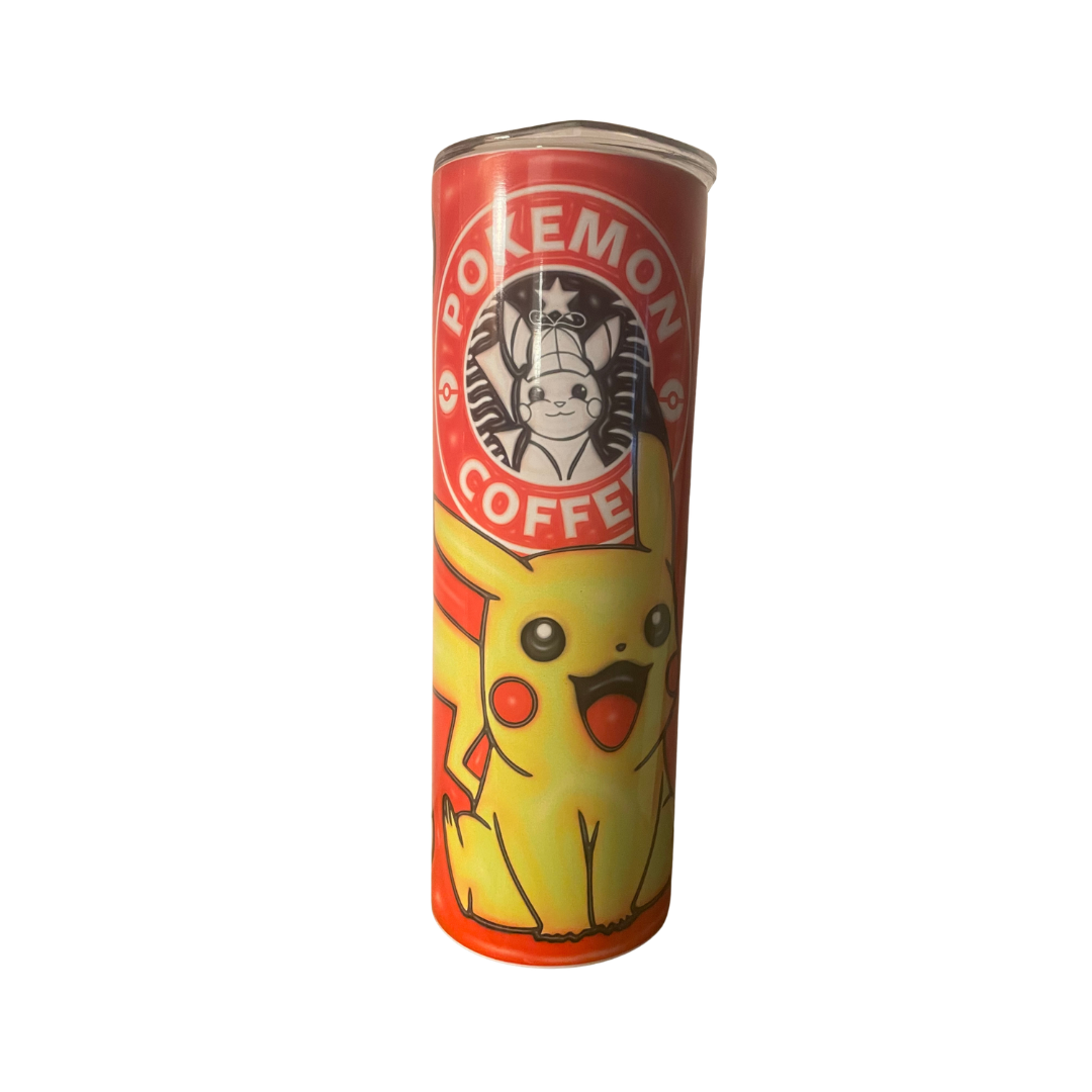 "Pokemonbucks" - 20 oz. Skinny Stainless Steel Tumbler