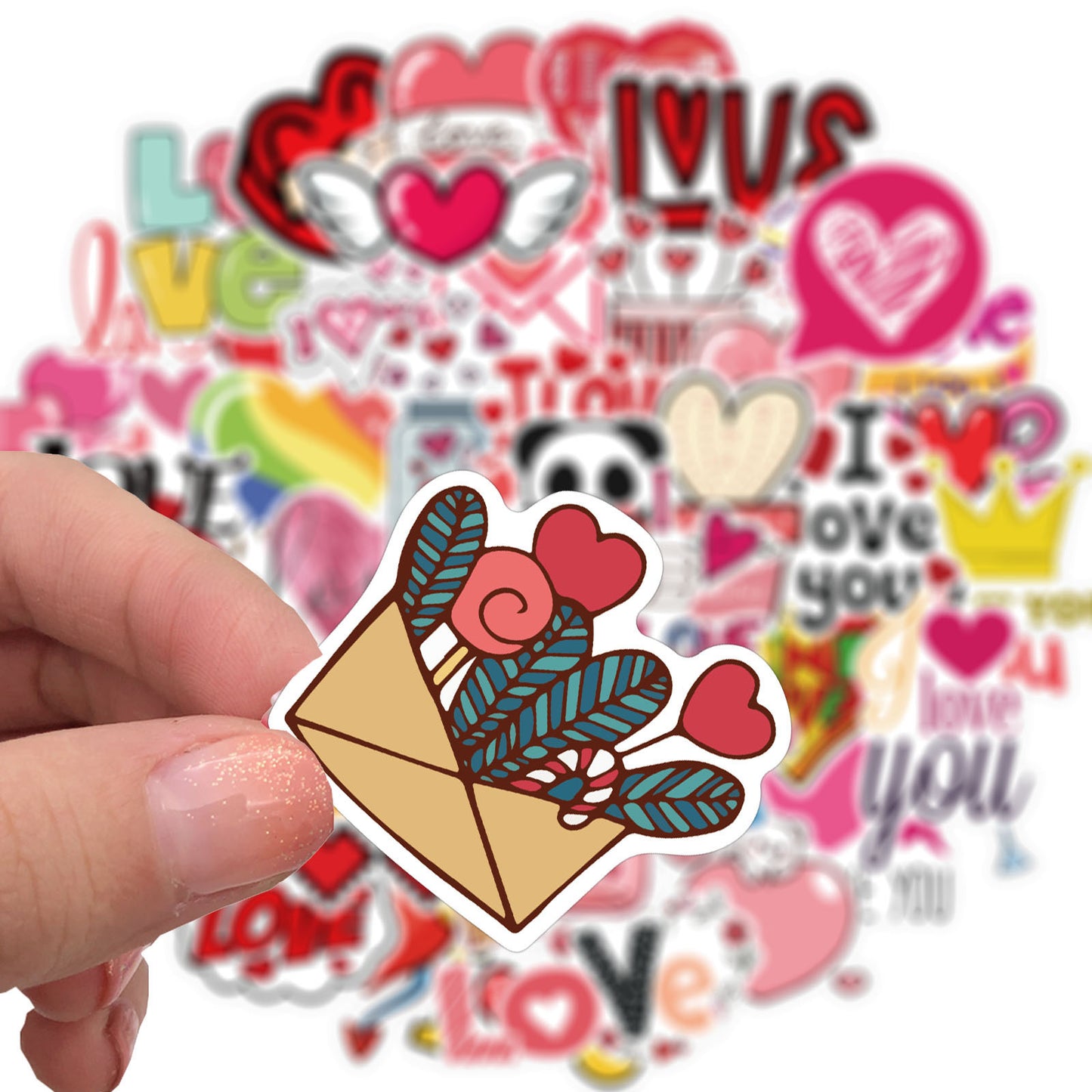 50 Valentine's Day Stickers