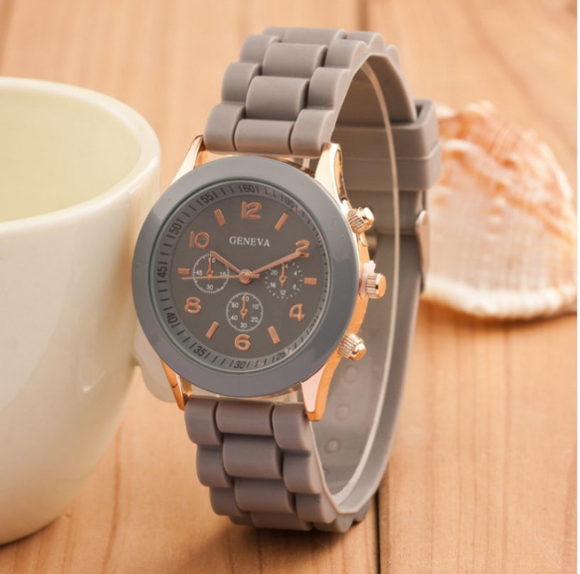 Geneva Jelly Silicone Quartz Watch