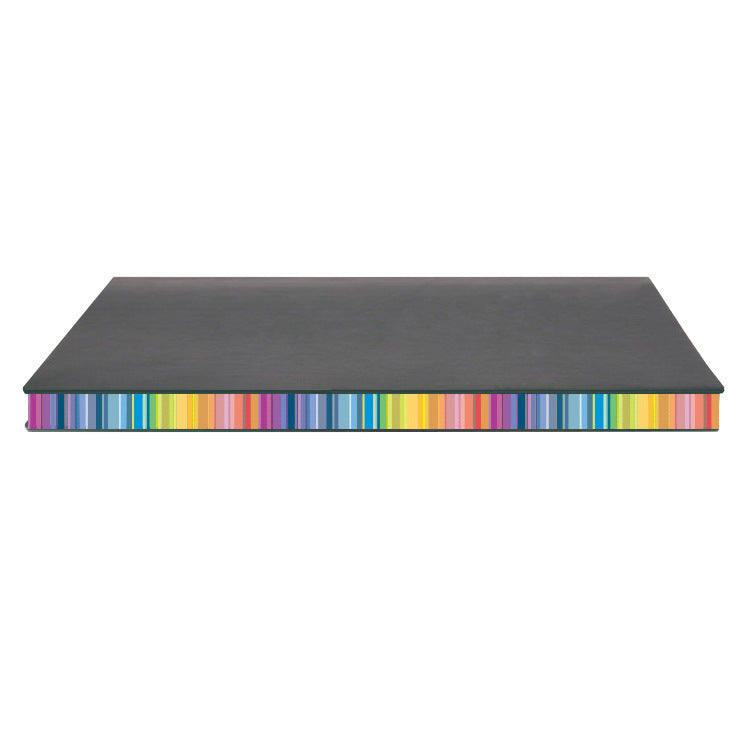 "Write in Color" - A5 Leather Cover Rainbow Paper Journal