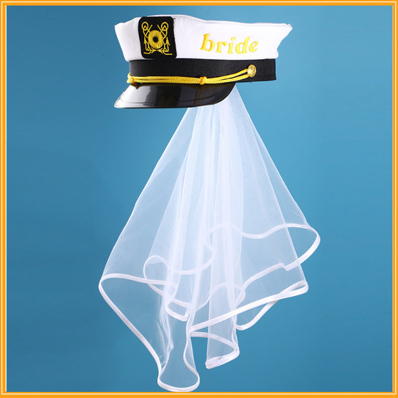 Bridal Navy Hat