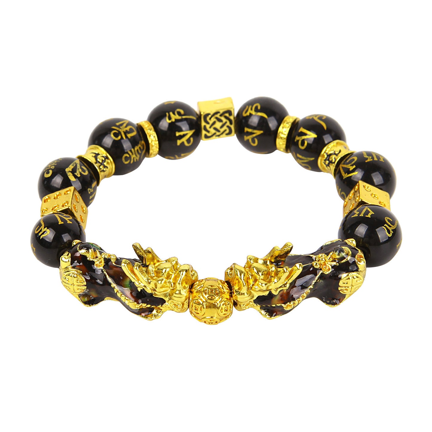 Black Pixiu Obsidian Bracelets