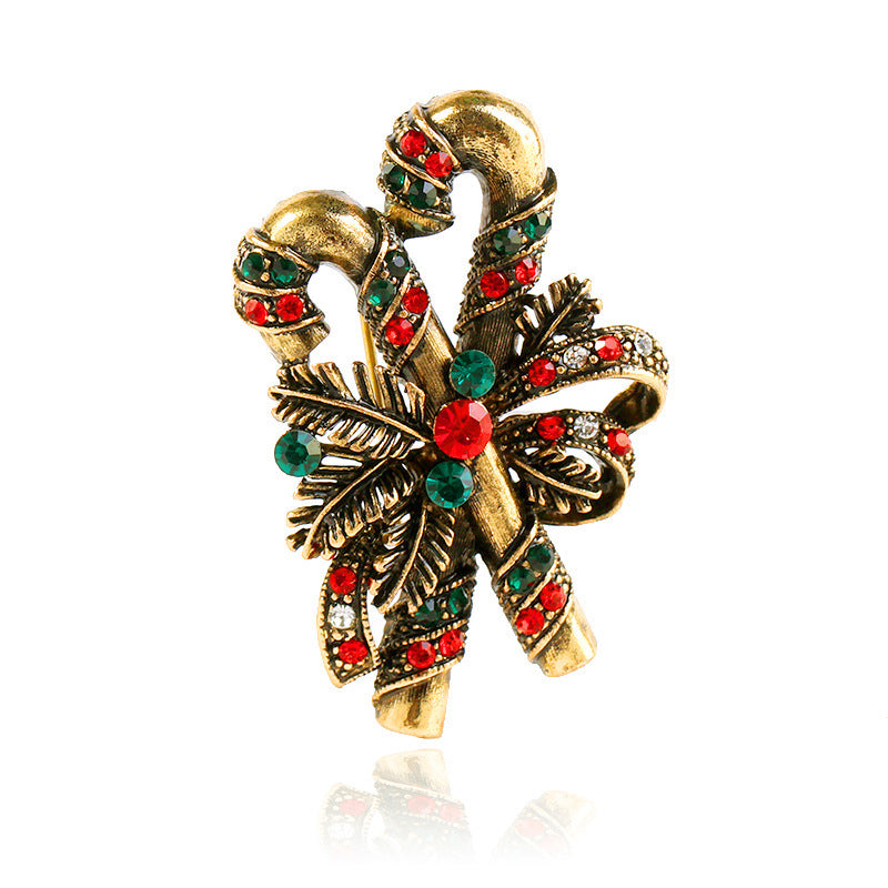 "Deck the Halls" - Metal Brooch